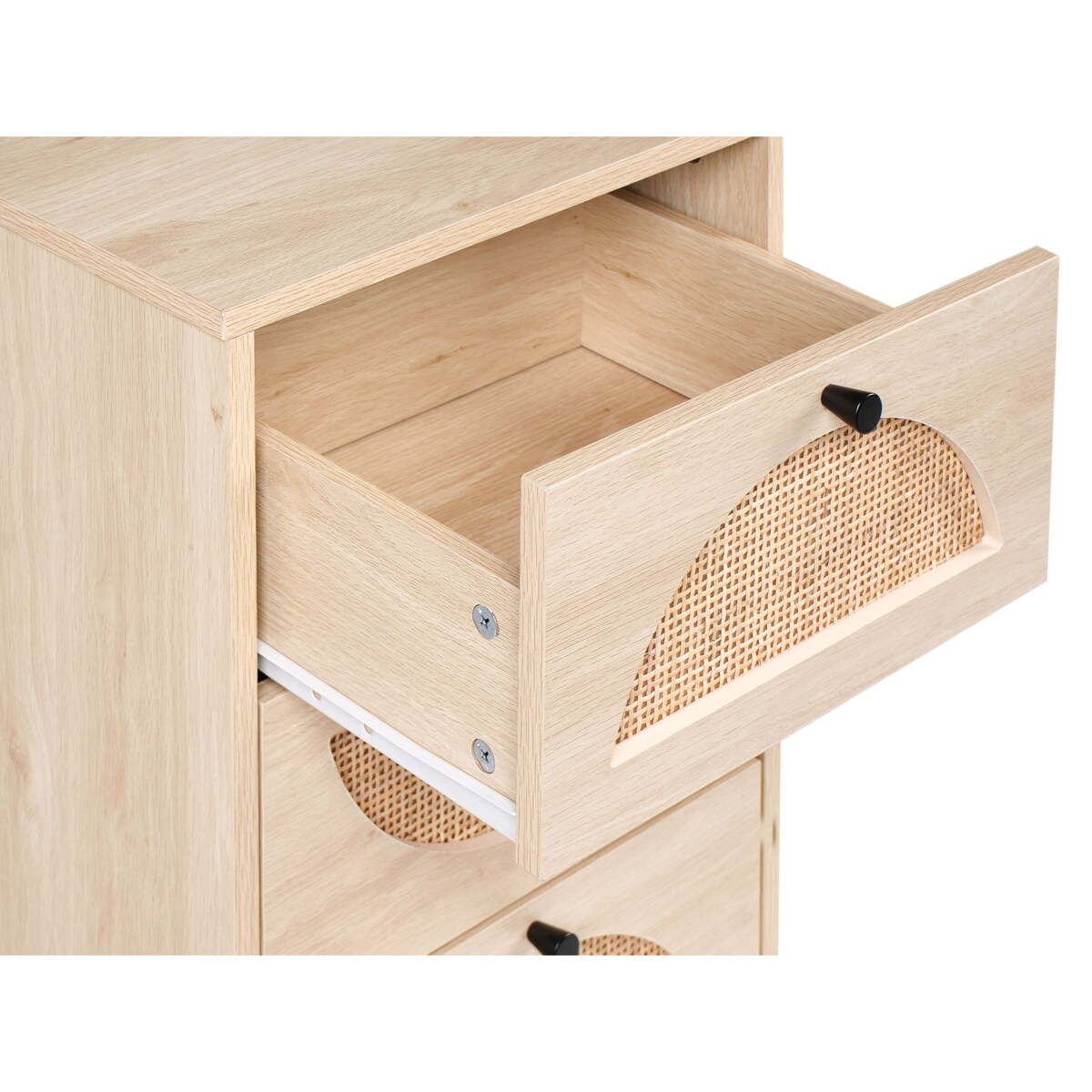 Komoda 4 szuflady BOTWOOD Jasnobrązowy