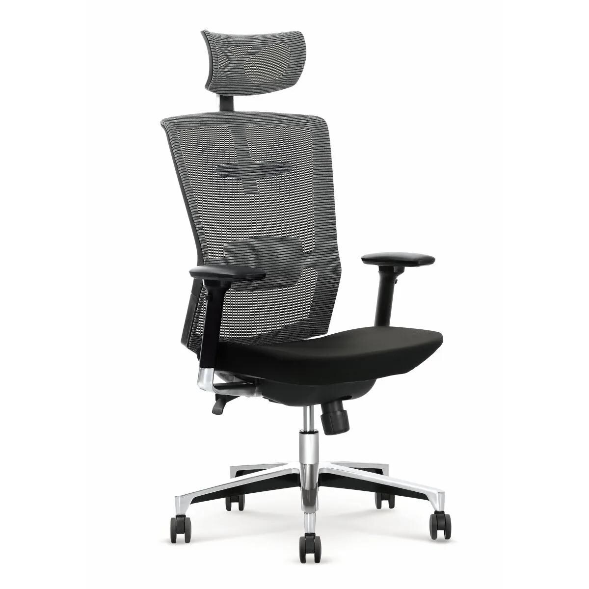 Fotel biurowy AMBASADOR czarny/szary