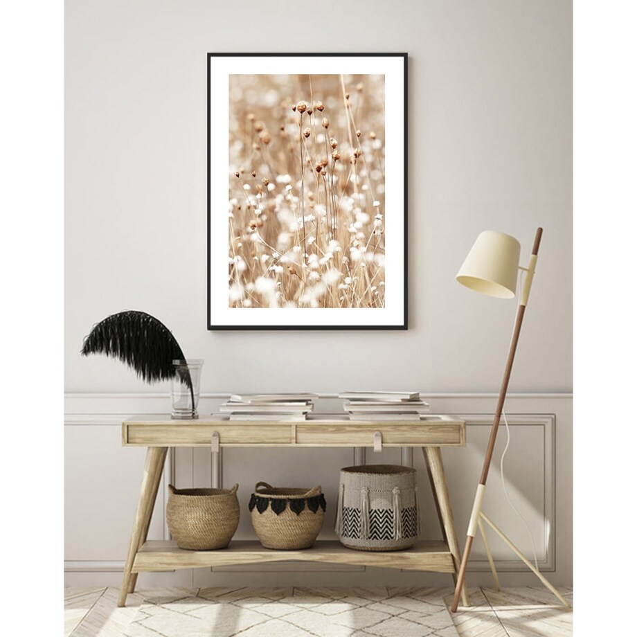 Poster Story, Plakat, Obraz - Białe Polne Kwiatki, wymiary 30 x 42 cm