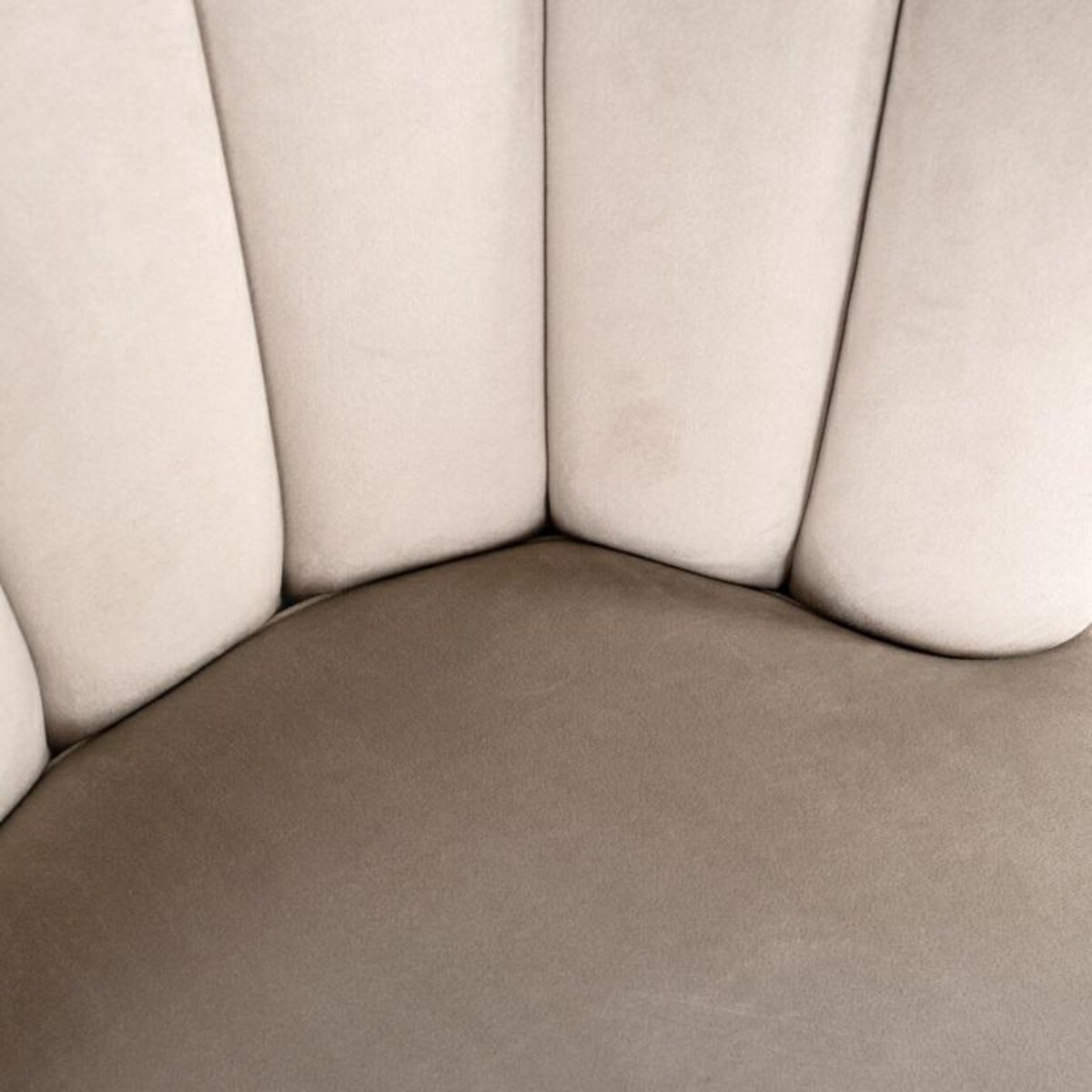 Tapicerowane krzesło Pippa S4445 B KHAKI VELVET Richmond Interiors muszla beżowe