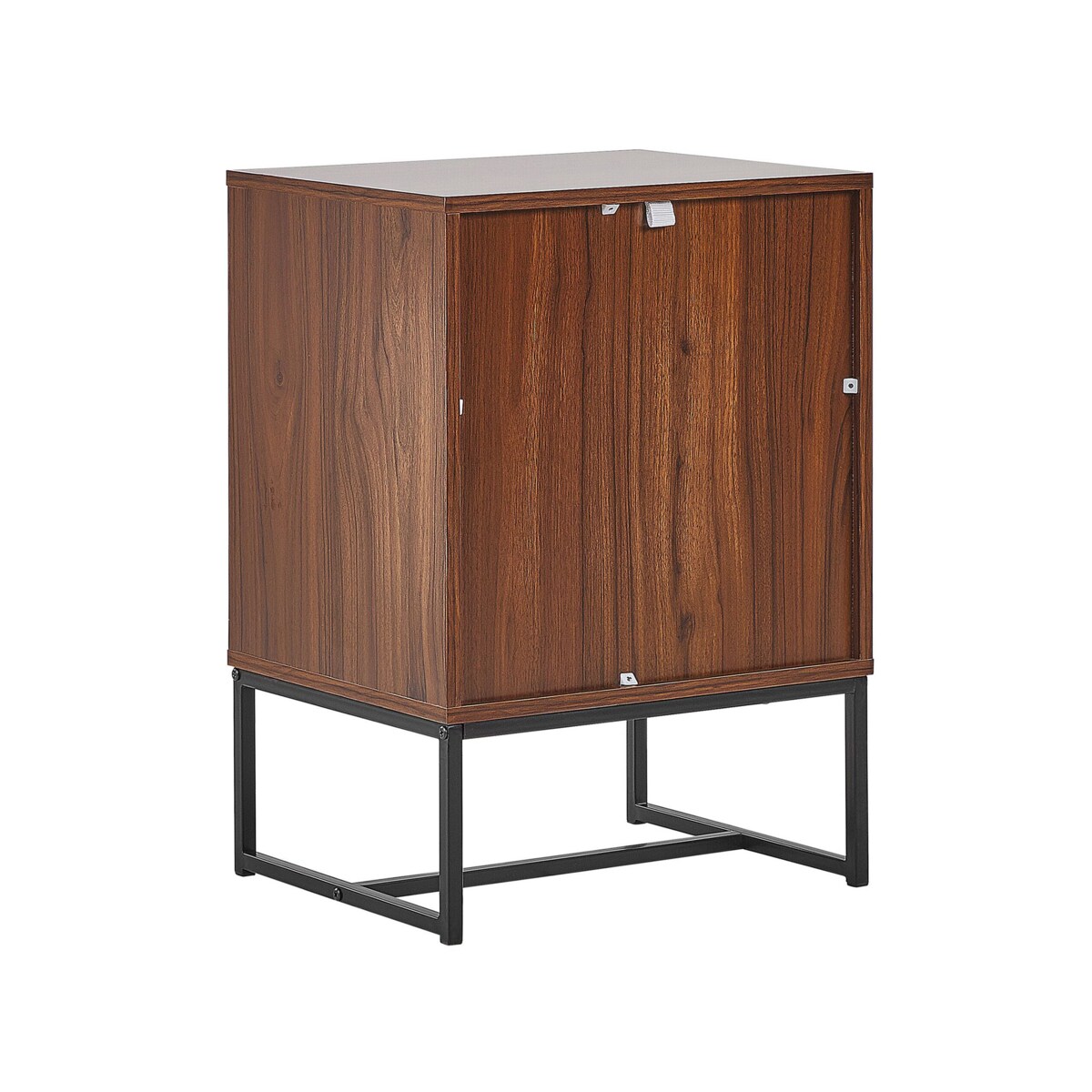 Szafka nocna ciemne drewno z białym NUEVA