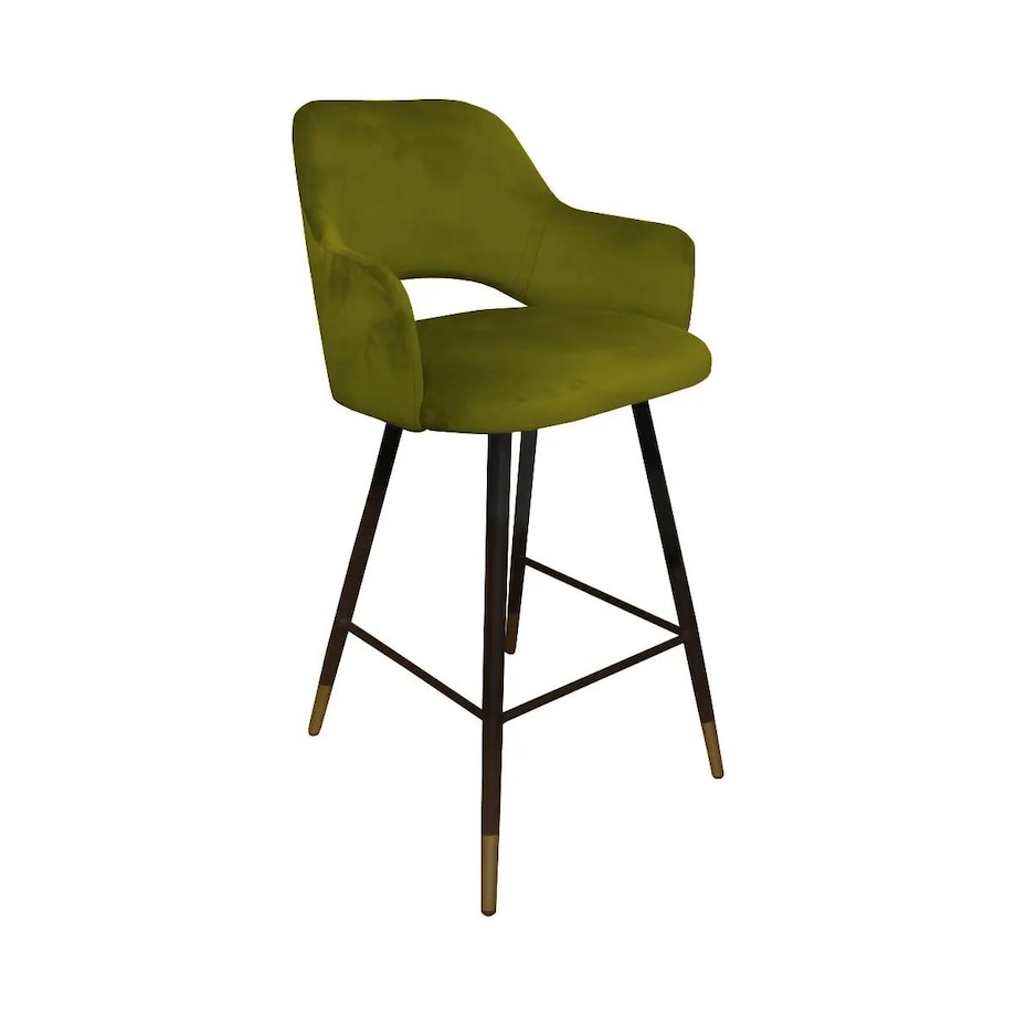 Hoker niski NAPO BL VELVET GOLD oliwkowy