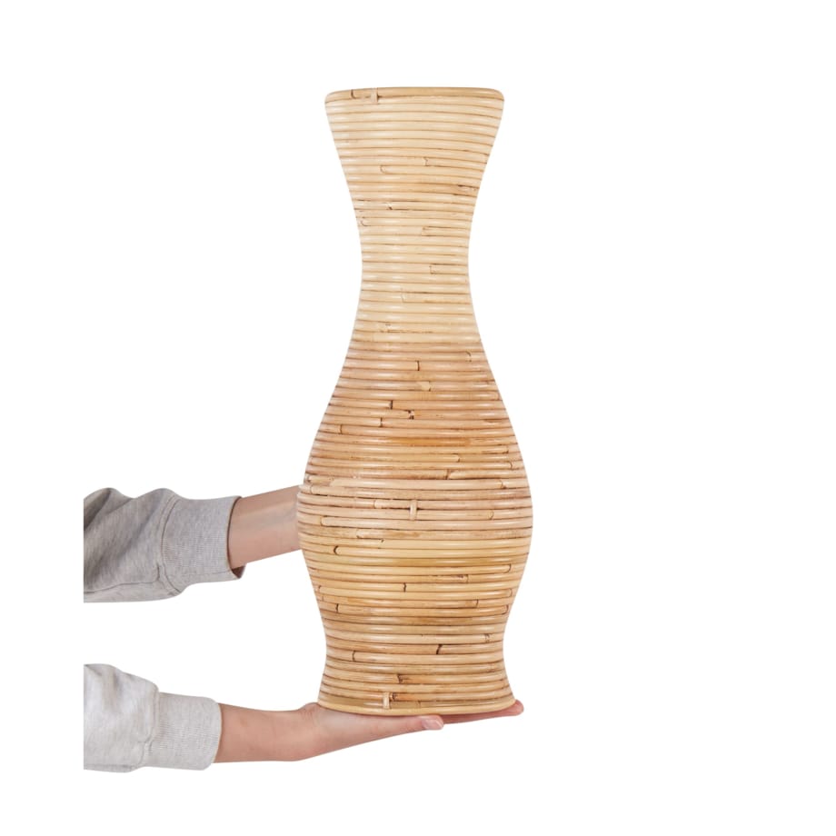Rattan Wazon dekoracyjny 50 cm Naturalny TRINISA