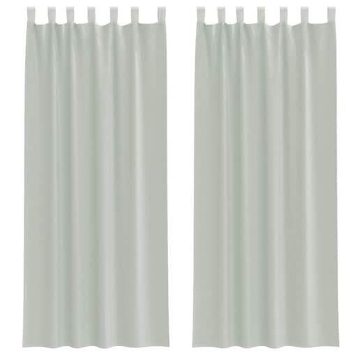 vidaXL Zasłony woalowe z pętelkami 2 szt. Jasnoszary 140x260 cm