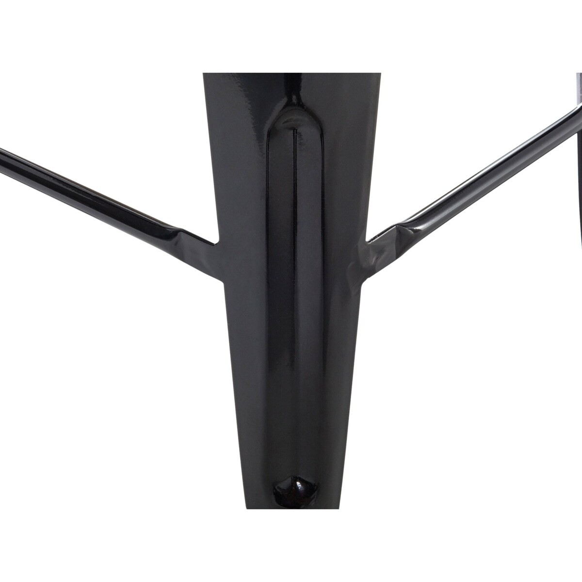 Zestaw 2 stołków barowych metalowych 60 cm czarny CABRILLO