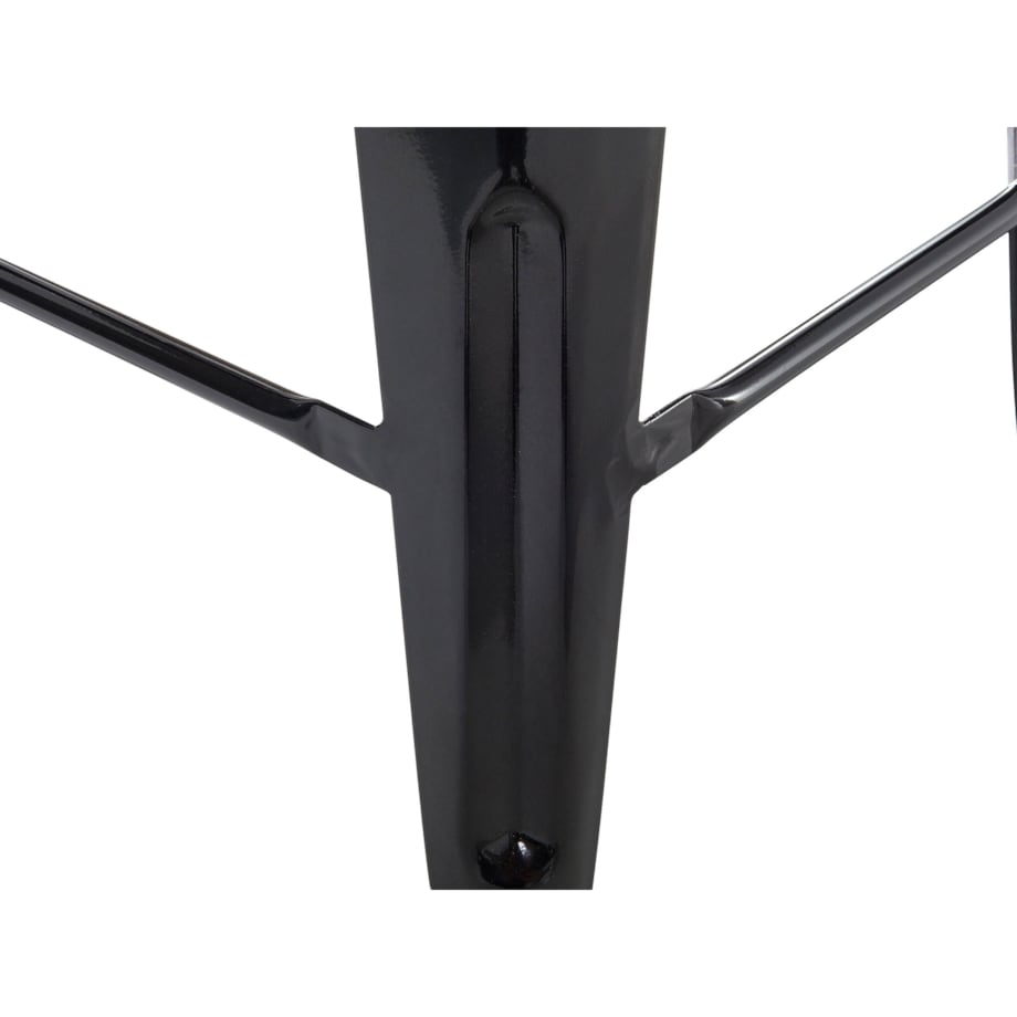 Zestaw 2 stołków barowych metalowych 60 cm czarny CABRILLO