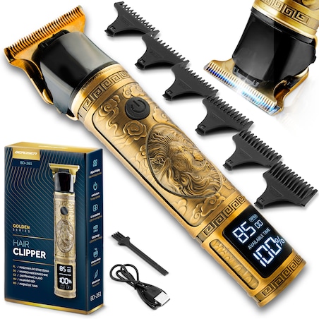 Maszynka do strzyżenia włosów brody Berdsen BD-261 złota Lew