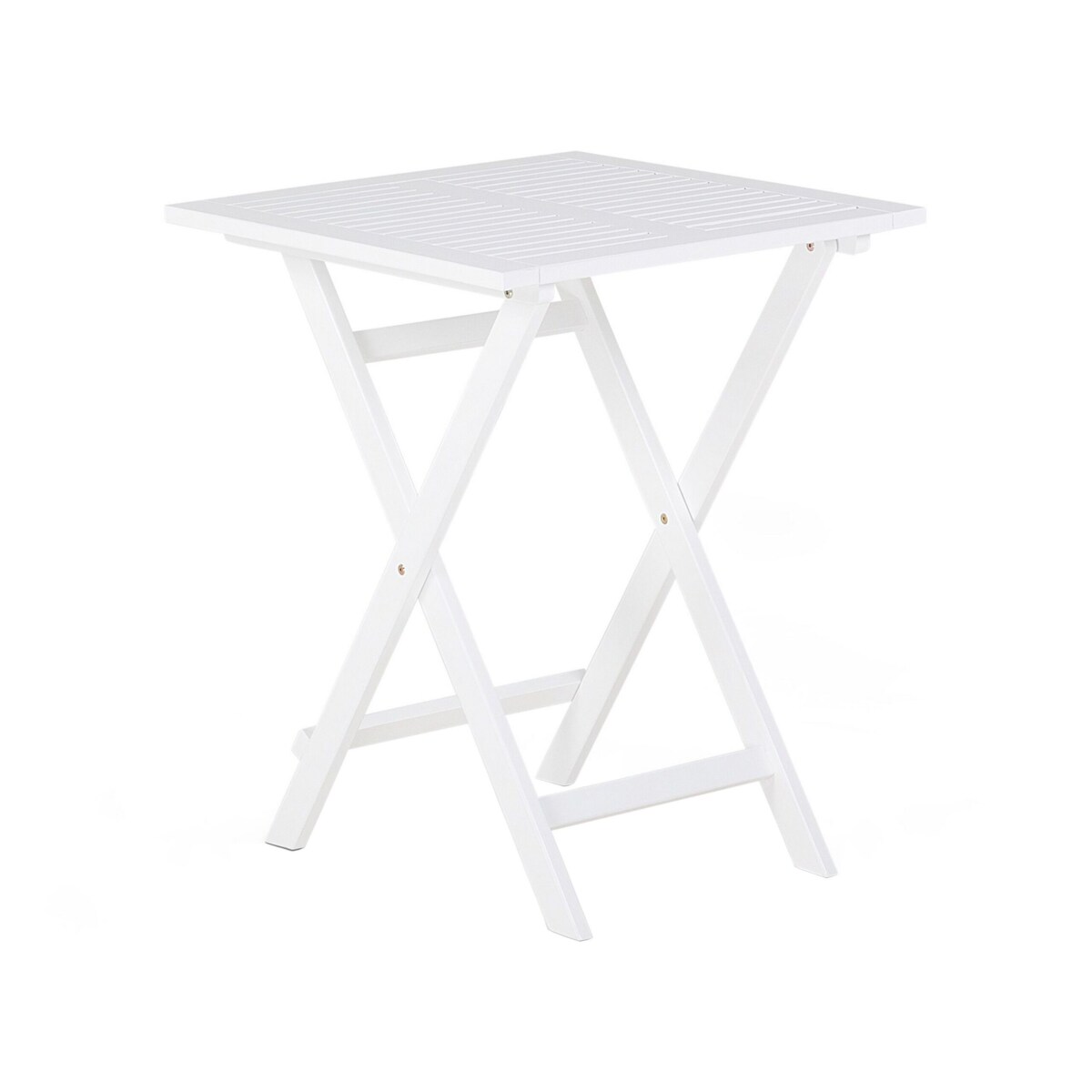 Zestaw mebli balkonowych drewniany biały z poduszkami miętowymi FIJI