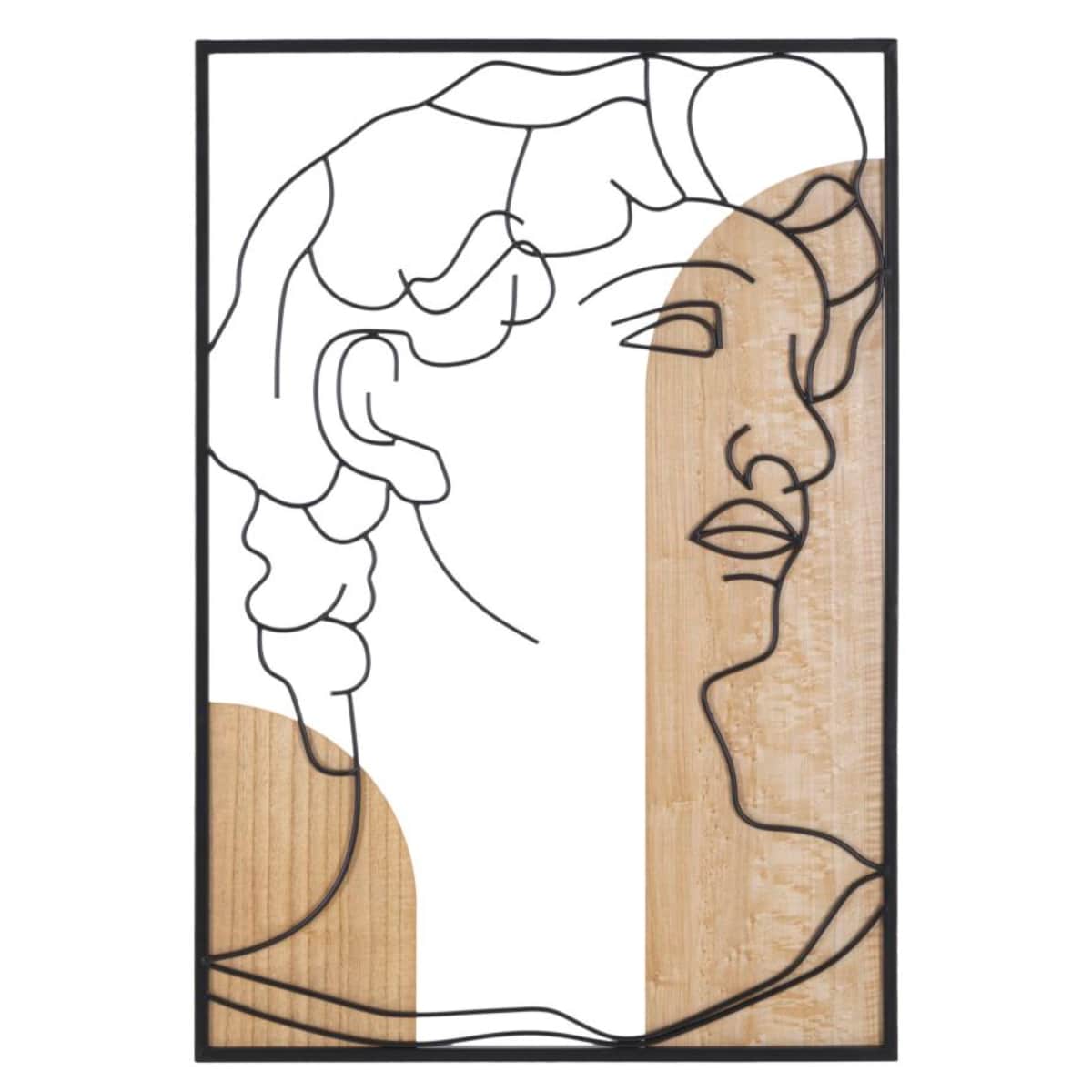 Dekoracja ścienna David - B, kolor wielokolorowy, płyta MDF, 55 x 80 cm, do salonu i przedpokoju, Mauro Ferretti