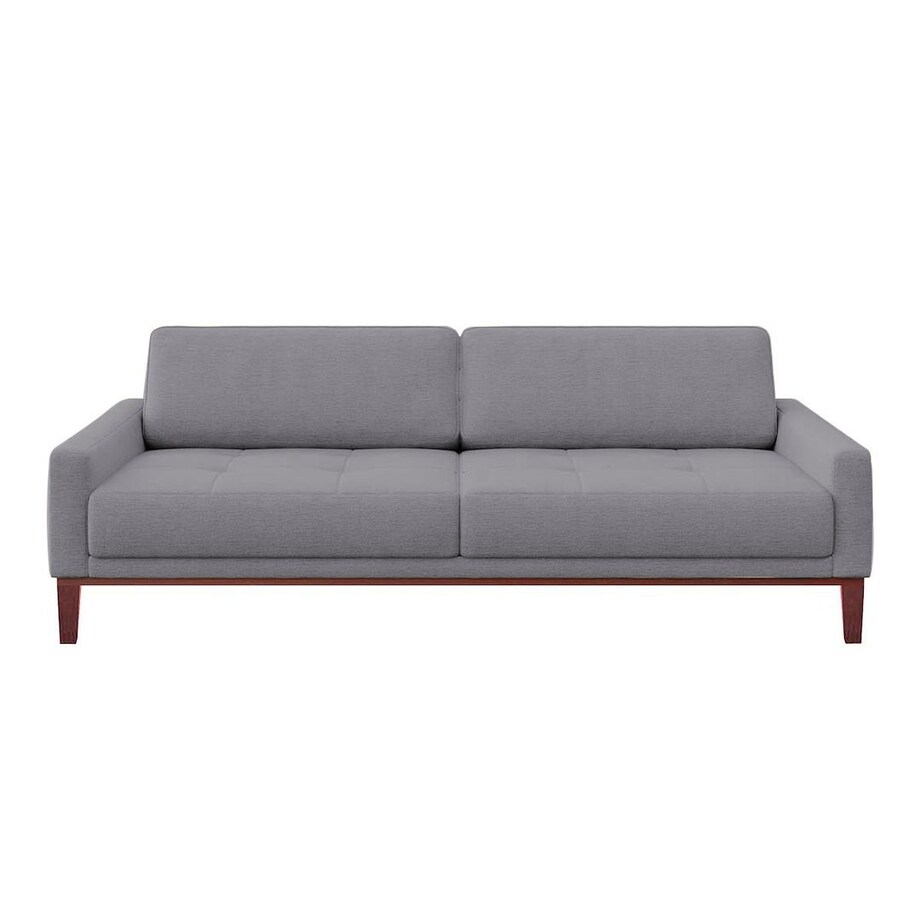 Sofa 3-osobowa Musso z pikowanym siedziskiem szara