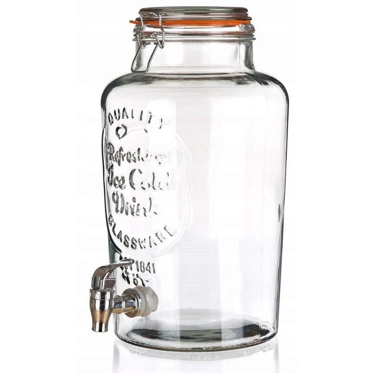 szklany SŁOIK z kranikiem NA NAPOJE lemoniadę 7 L duży do domu i ogrodu