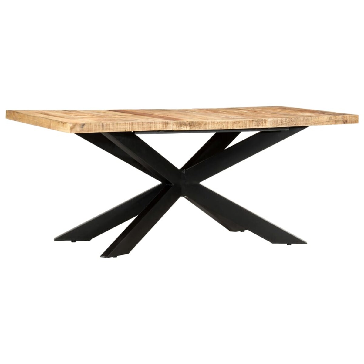 vidaXL Stół jadalniany, 180 x 90 x 76 cm, lite surowe drewno mango