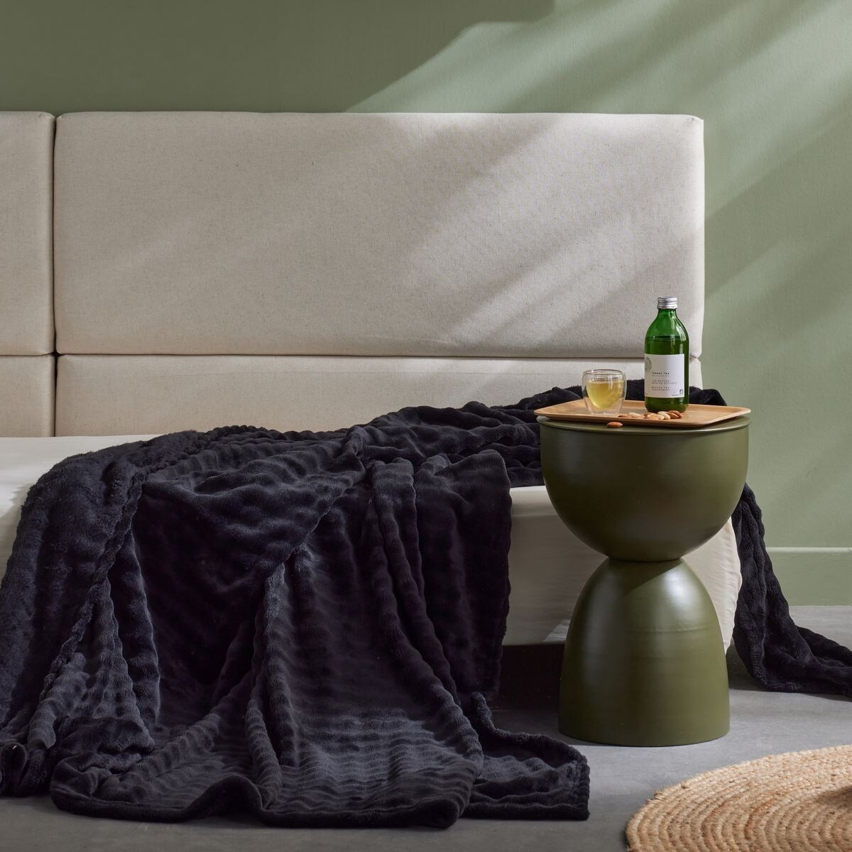 Koc z tłoczonym wzorem, 130 x 180 cm, DOUCELIN