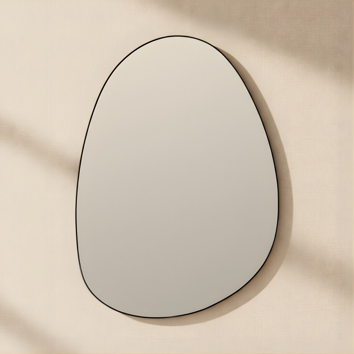 Dekoracyjne lustro wiszące ASYM, 75 x 55 cm