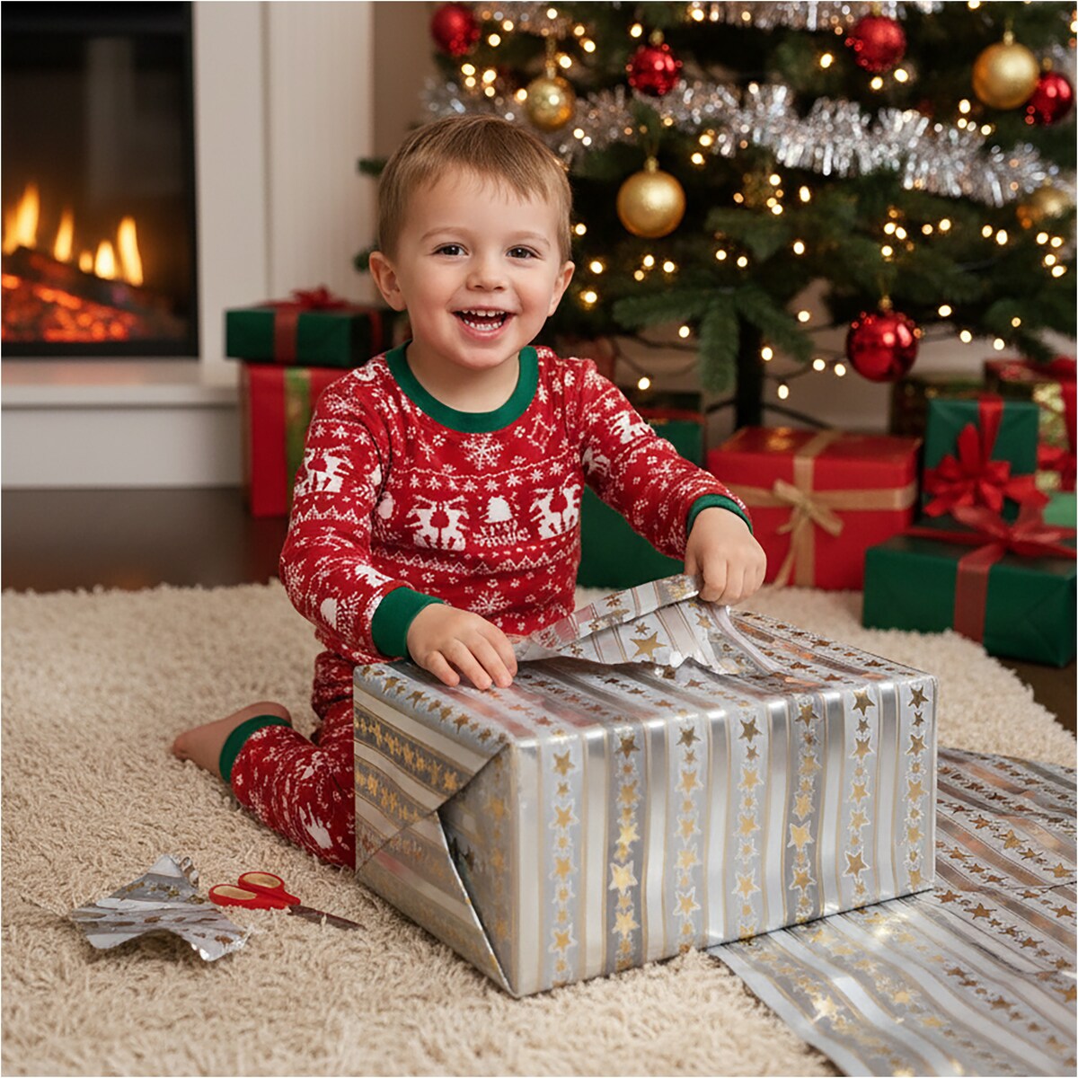 Papier prezentowy do pakowania prezentów 20 METRÓW MEGAROLKA Świąteczny Do Paczek Szwedzka Jakość