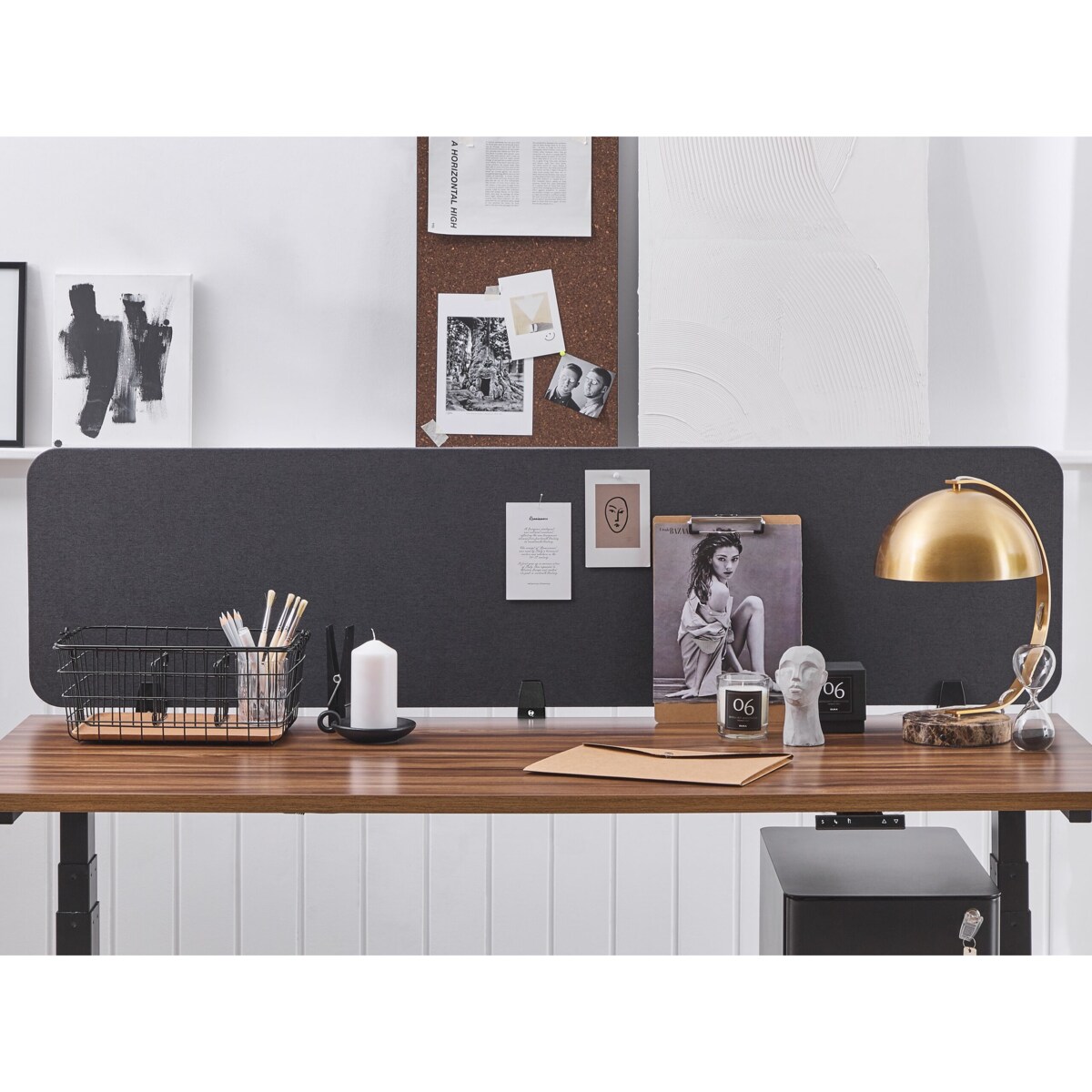 Przegroda biurkowa 180 x 40 cm Różne rozmiary