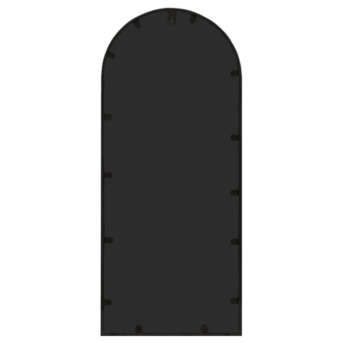 vidaXL Lustro ogrodowe, czarne, 100x45 cm, żelazna rama