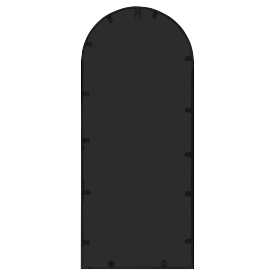 vidaXL Lustro ogrodowe, czarne, 100x45 cm, żelazna rama