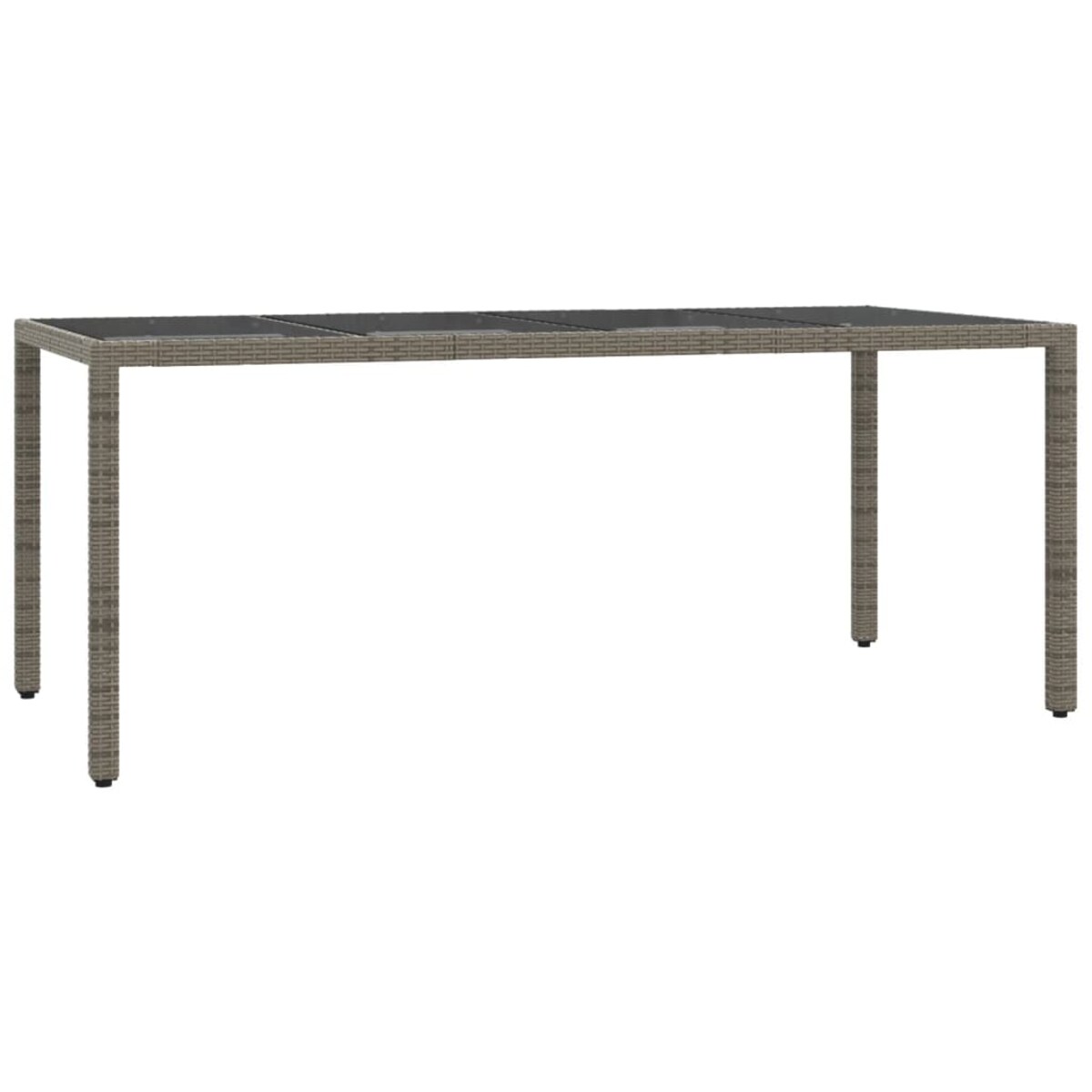 vidaXL 7-cz. zestaw mebli ogrodowych z poduszkami, szary, rattan PE