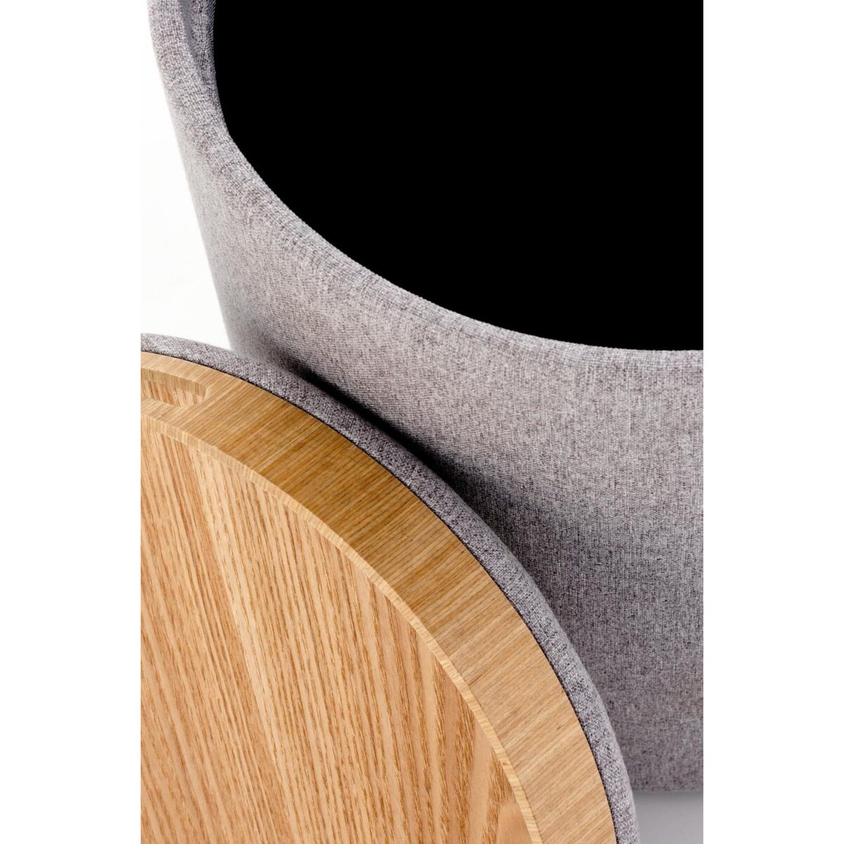 ZESTAW 2 PUF Valo szare ZE SCHOWKIEM I BLATEM lekkie