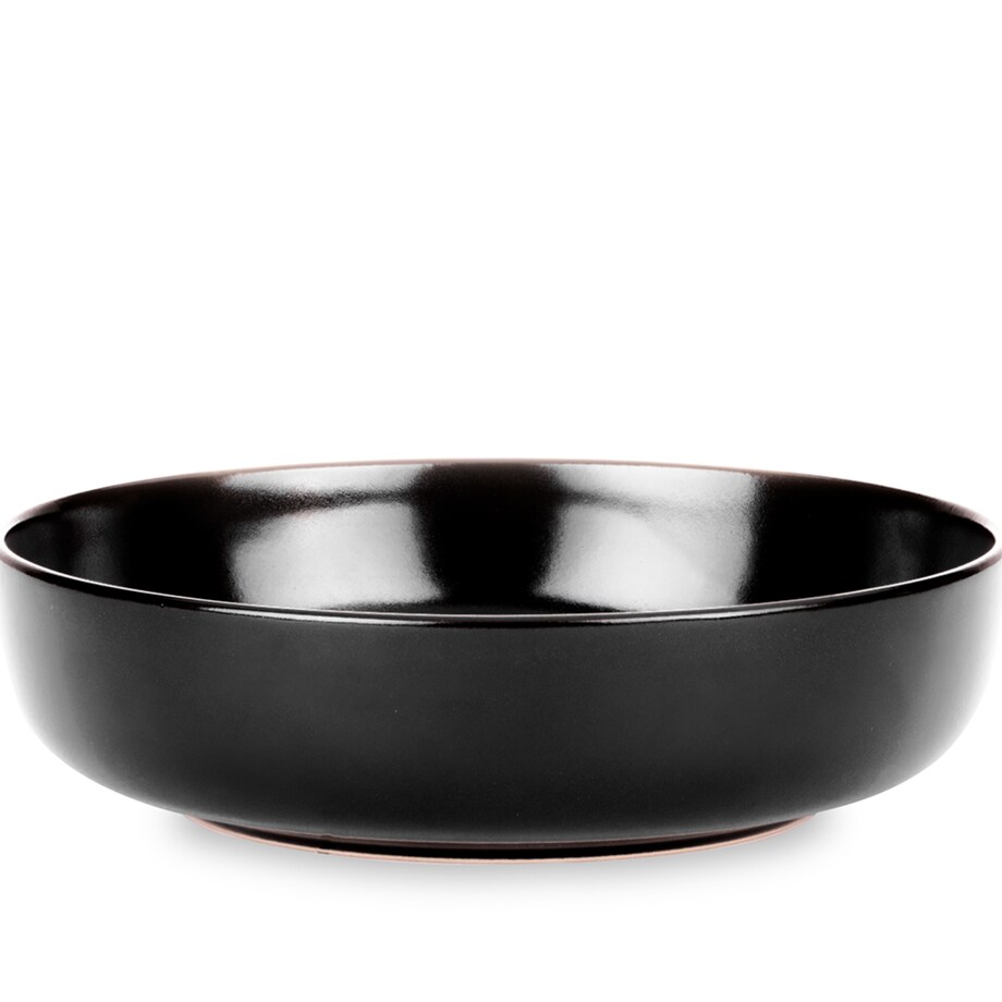 KONSIMO VICTO Elegancki zestaw obiadowy 6-osobowy w kolorze czarnym matowym (18 elementów)