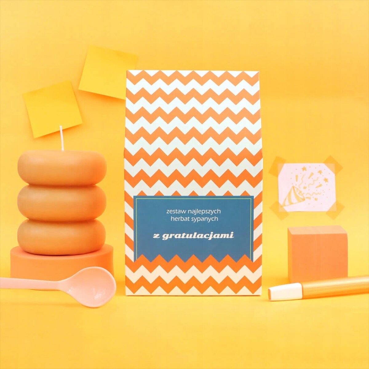 Gratuluję. Zestaw herbat z gratulacjami - prezent upominek na różną okazję