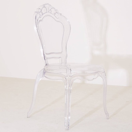 Transparentne krzesło do sypialni King 666-APC King Home stylowe retro