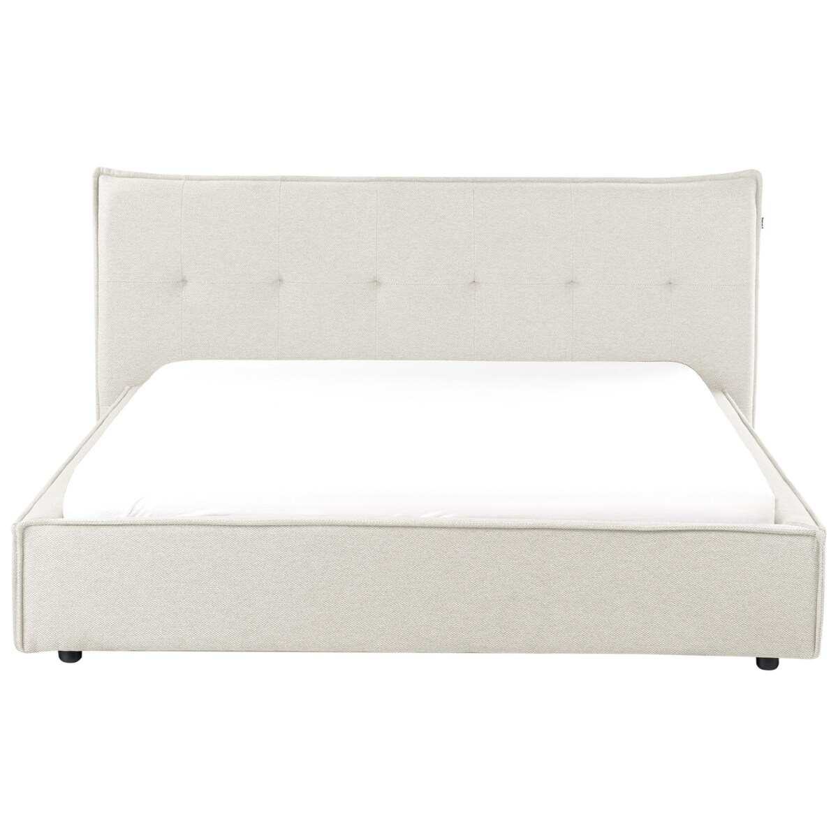 Łóżko LESTRE 160 x 200 cm Złamana biel