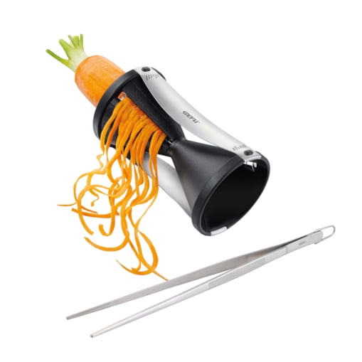 Zestaw: krajalnica spiralna + pęseta kuchenna SPIRELLI®