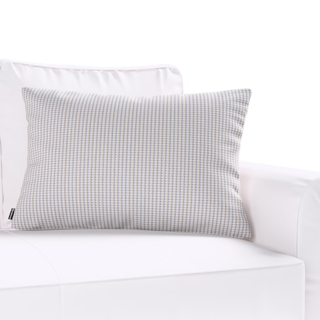 Poszewka Kinga na poduszkę prostokątną 60x40 beżowo-niebieski