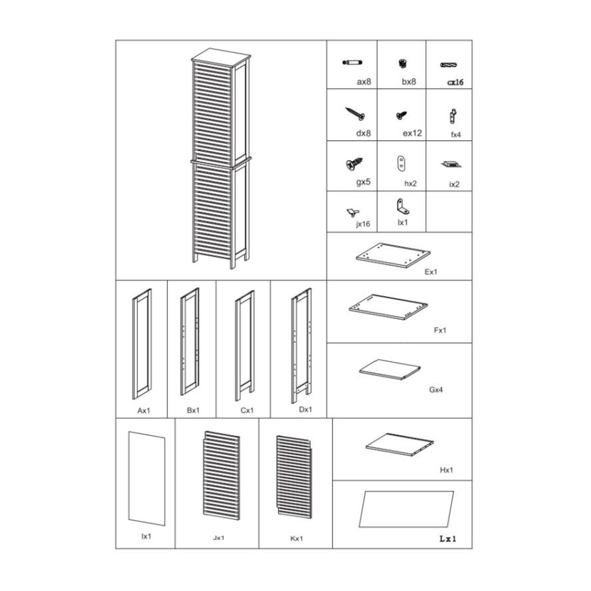 Szafka łazienkowa słupek SICELA