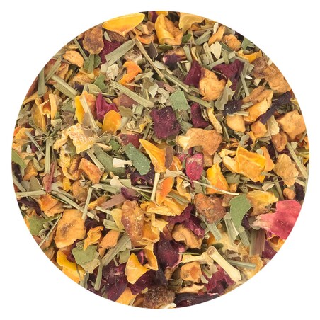 Herbata ziołowa CITRUS BALANCE o świeżym miętowo-cytrusowym smaku PREMIUM - herbata liściasta sypana mieszanka napar susz - gotowa na prezent upominek