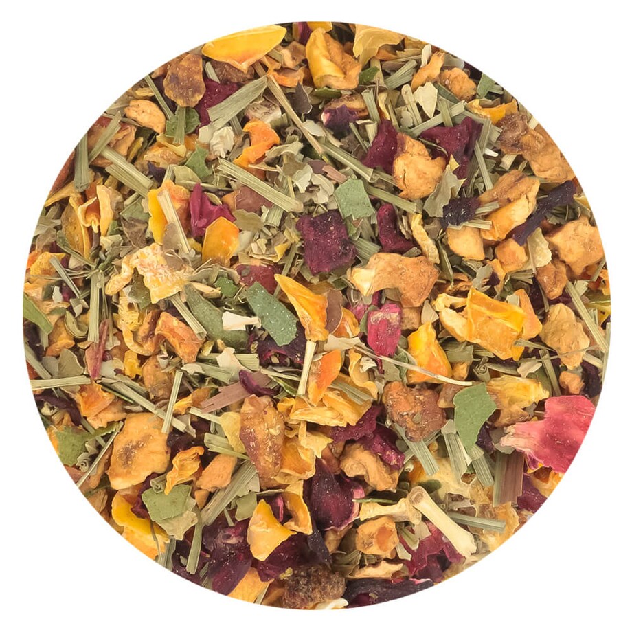 Herbata ziołowa CITRUS BALANCE o świeżym miętowo-cytrusowym smaku PREMIUM - herbata liściasta sypana mieszanka napar susz - gotowa na prezent upominek