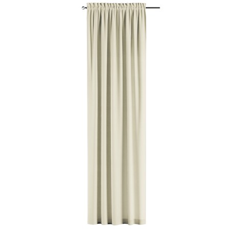 Zasłona na kanale z grzywką 1 szt. 130x260 kremowy