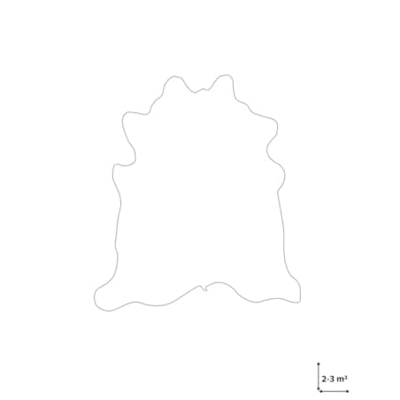 Skóra bydlęca 2-3 m² brązowo-biała NASQU