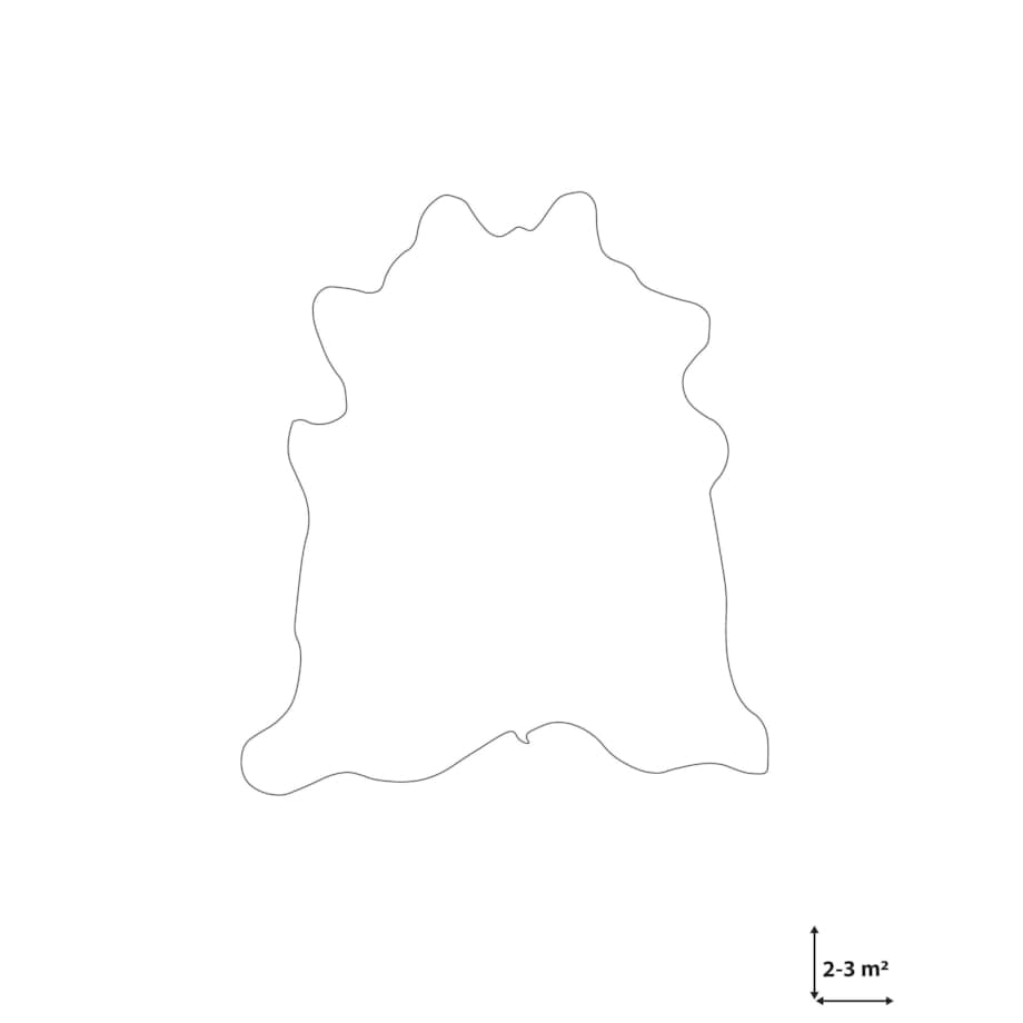 Skóra bydlęca 2-3 m² brązowo-biała NASQU