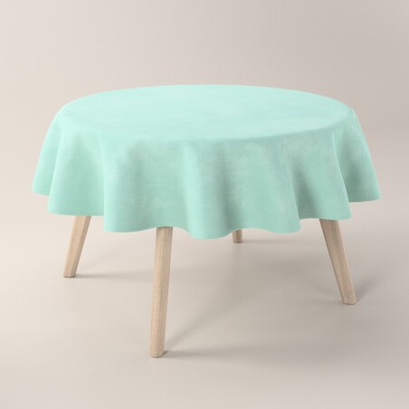 Obrus okrągły, mięta, Crema