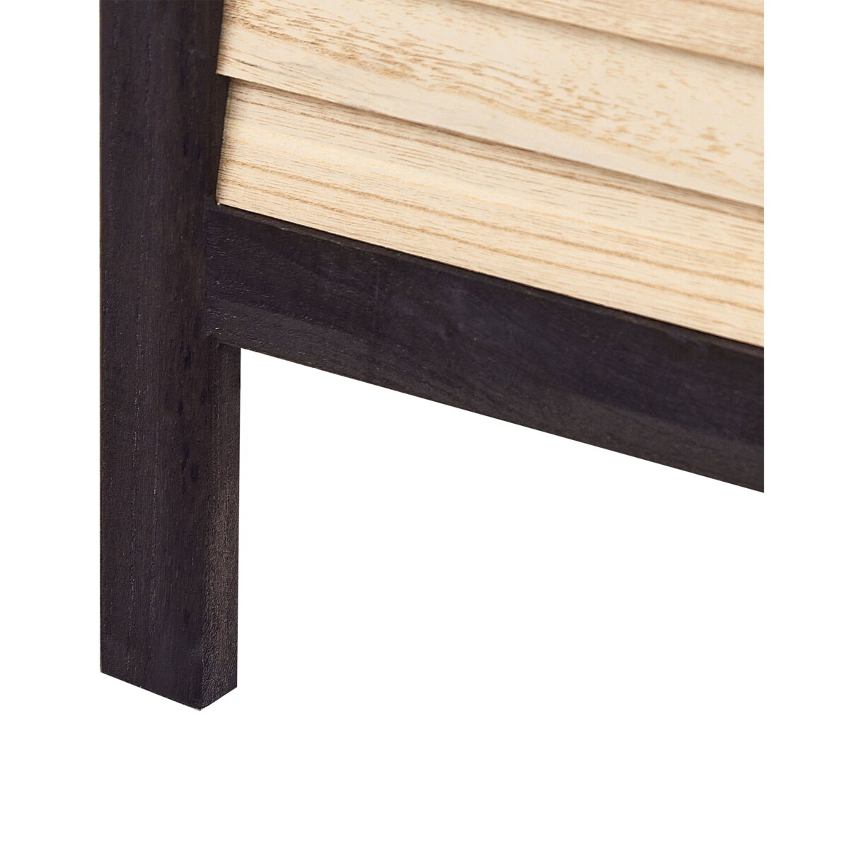 4-panelowy składany parawan pokojowy drewniany 170 x 164 cm jasne drewno BRENNERBAD