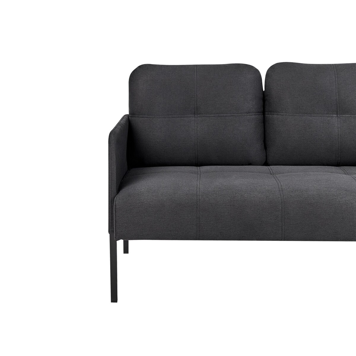 Sofa 2-osobowa ciemnoszara LAHTI