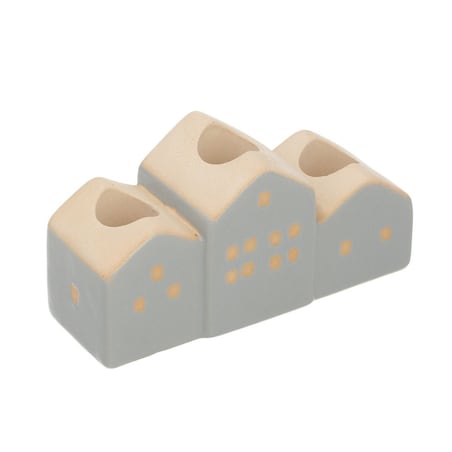 Świecznik Hauses 13x5x7cm grey, 13 x 5 x 7 cm