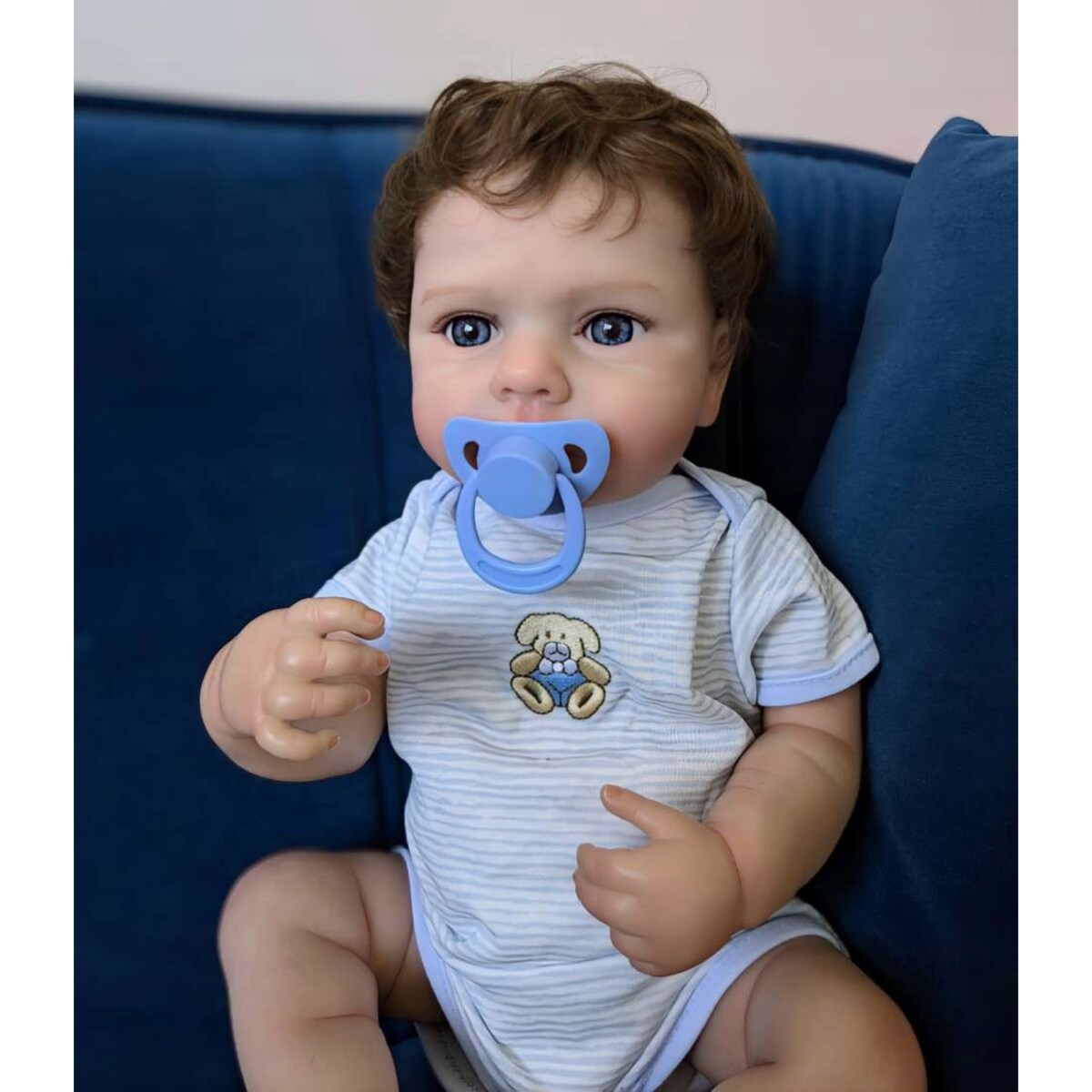 Lalka bobas CHŁOPCZYK JAK ŻYWY Reborn odrodzone dziecko winyl Baby doll