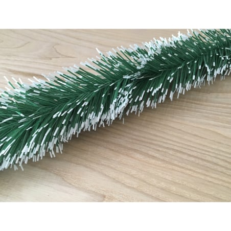 GIRLANDA CHOINKOWA biało zielona GĘSTA DUŻA na schody barierki stół łańcuch