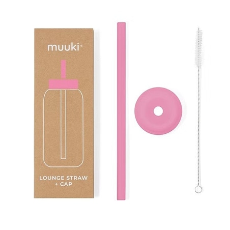MUUKI słomka do butelki 720 ml, Flamingo Pink