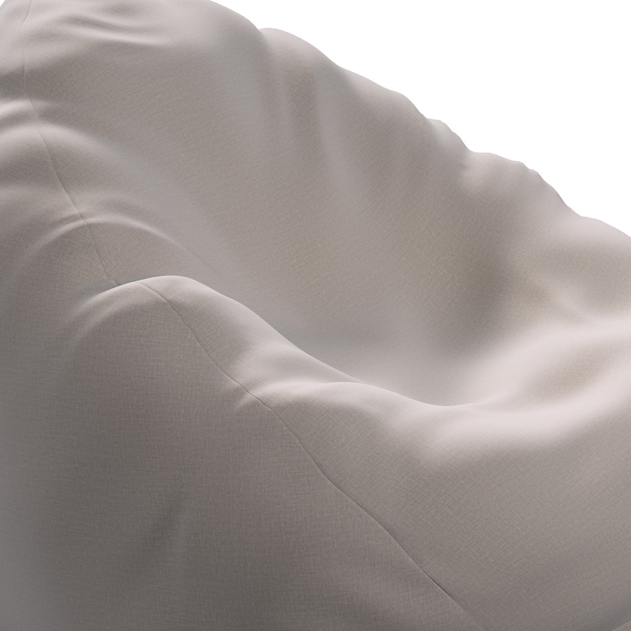 Worek do siedzenia, beżowy welwet, Ø60 x 105 cm, Ingrid