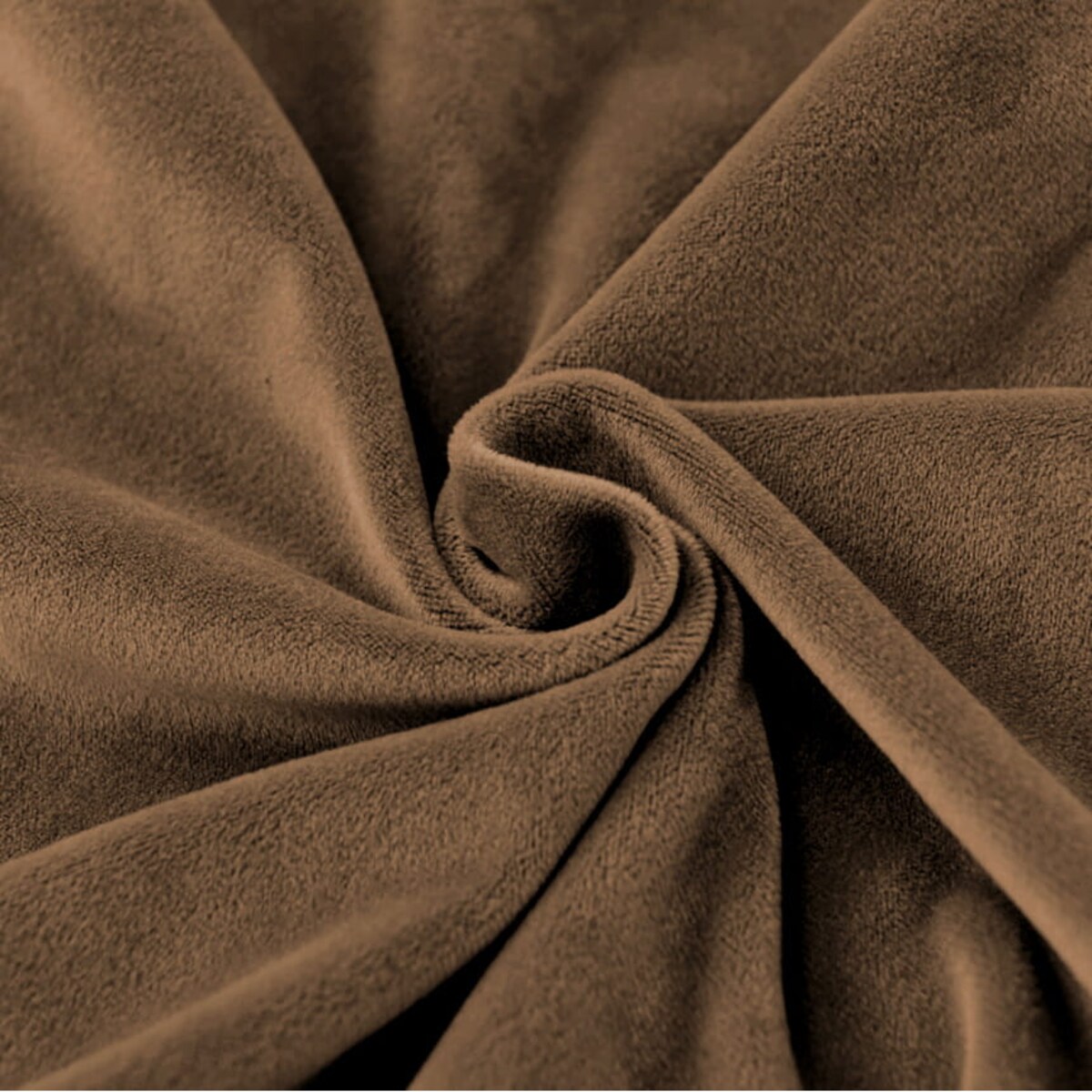 POKROWIEC NA SIEDZISKO 40x40cm KAKAOWY BRĄZ WELUR ELASTYCZNY [26L2]