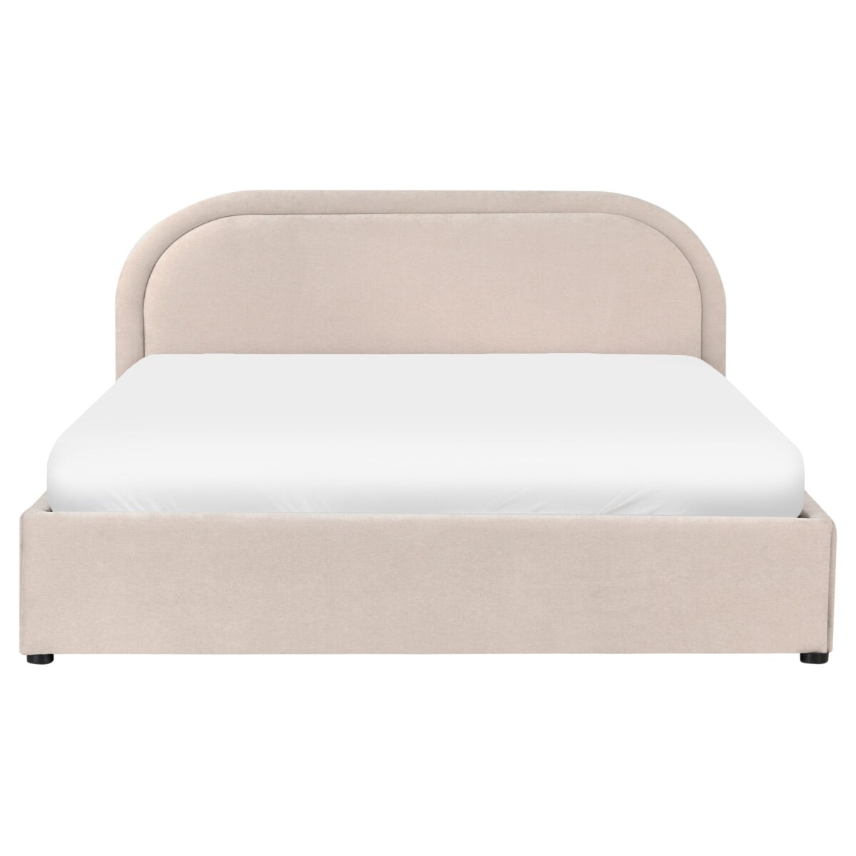 Łóżko z pojemnikiem QUILLIEN 160 x 200 cm Beżowy