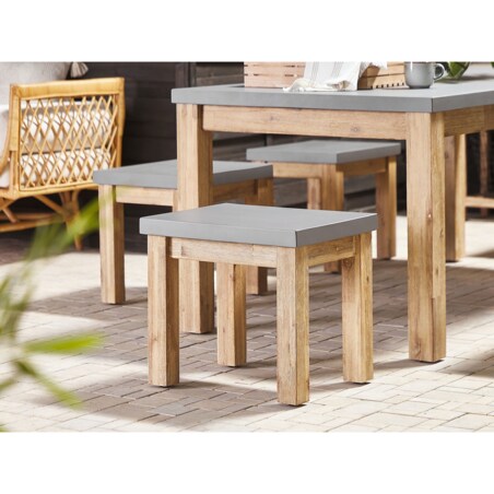 Stołek ogrodowy szary OSTUNI