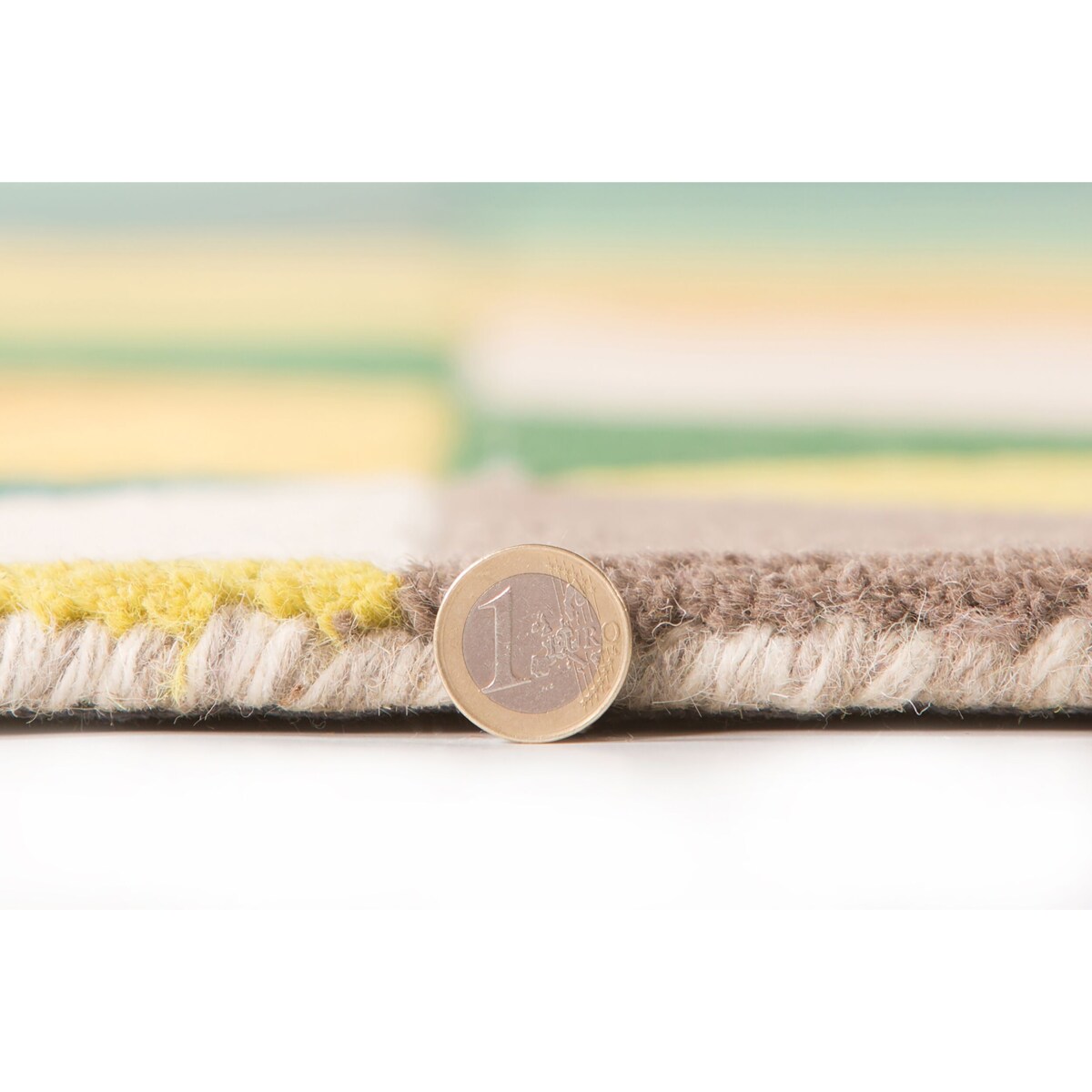 Dywan Wełniany illusion Prism Zielony/Wielokolorowy 120x170