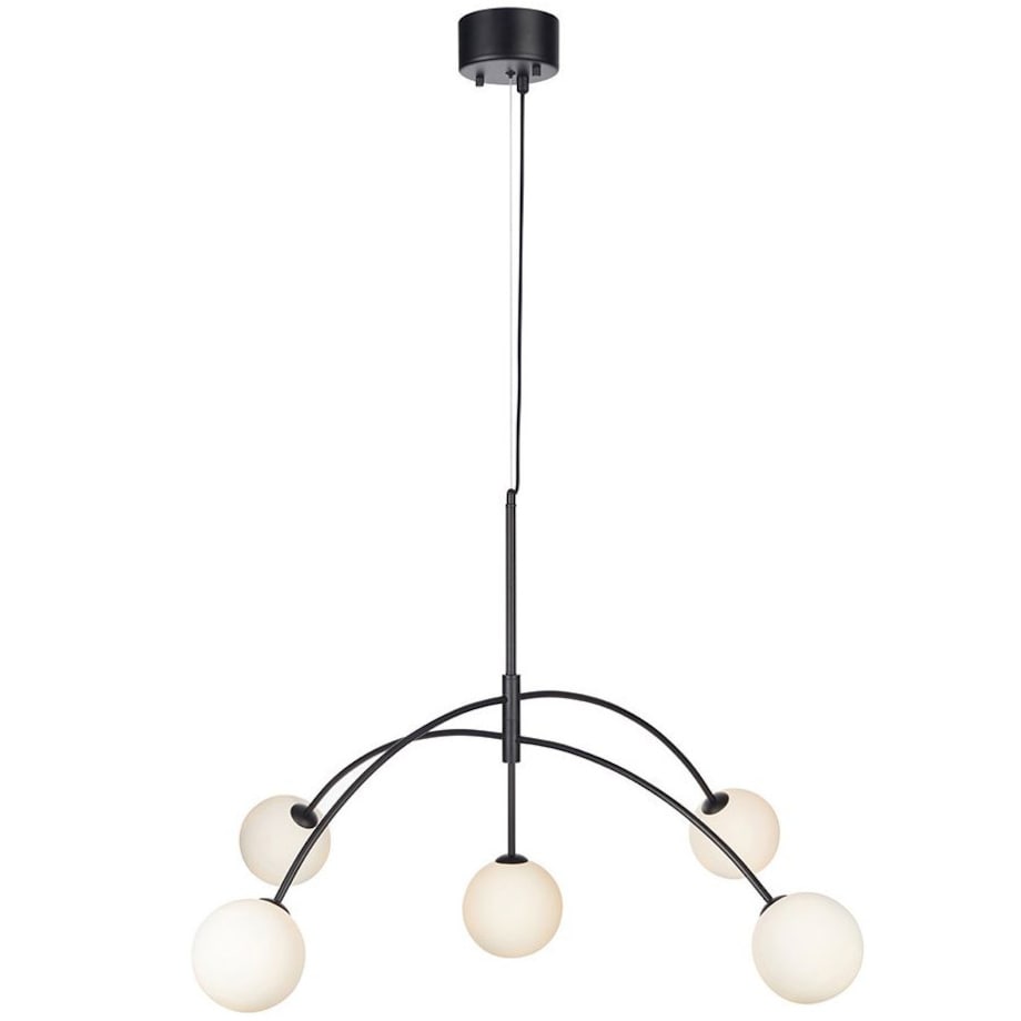 LAMPA wisząca HEAVEN 107560 Markslojd metalowa OPRAWA zwis kule szklane balls czarne białe