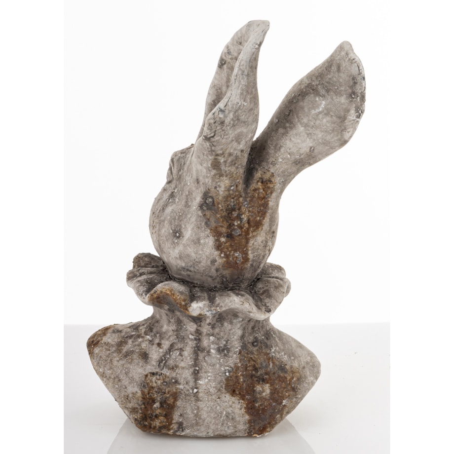 Figurka - popiersie królika 27,5x15x12 cm TORACE - V szary mały